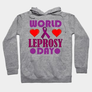 World Leprosy Day Symbolic Typography Hoodie
